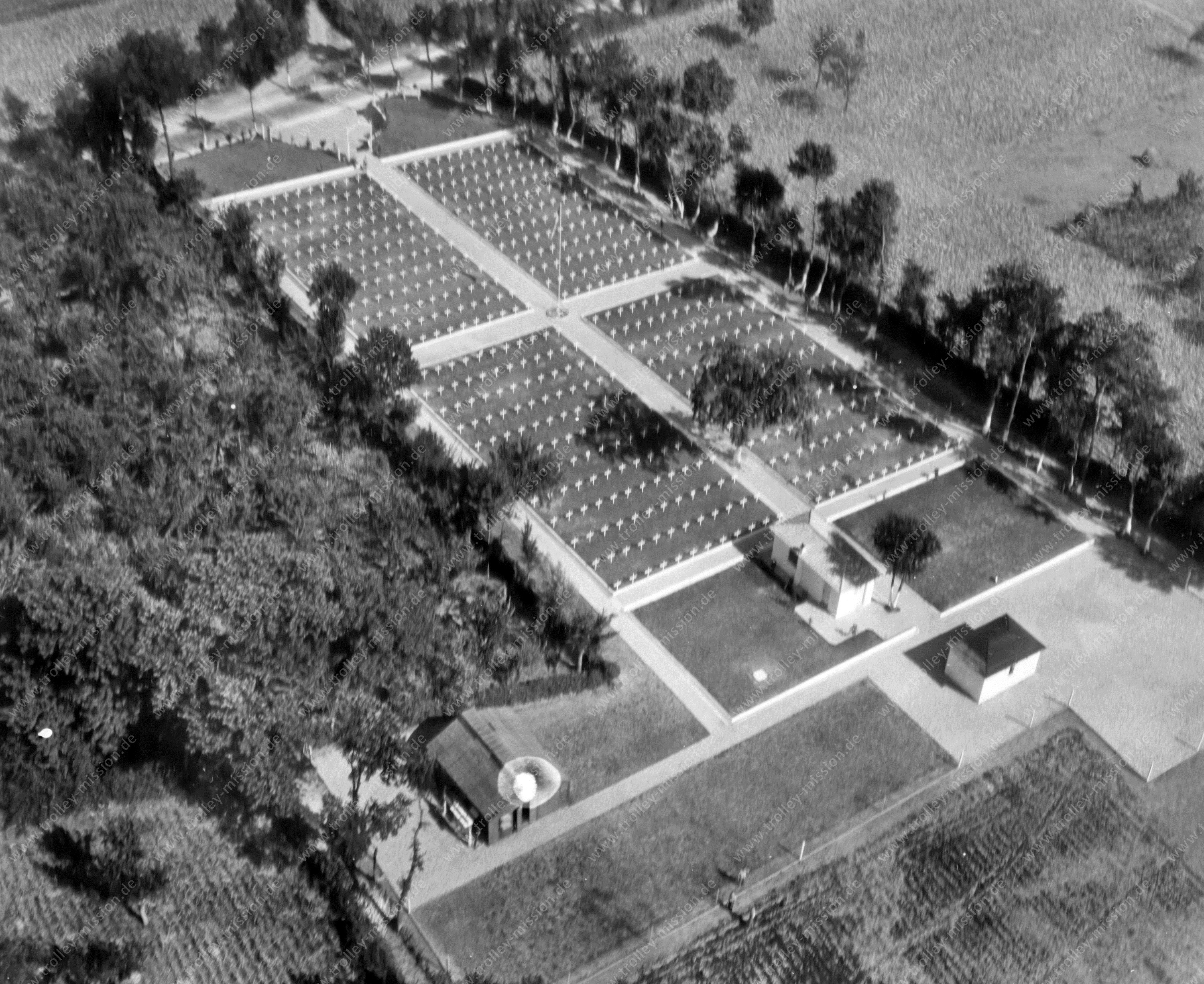 Soldatenfriedhof Fratelle („Rio Fratelle“) in der Gemeinde Vairano Patenora in der Provinz Caserta in Kampanien (Italien)